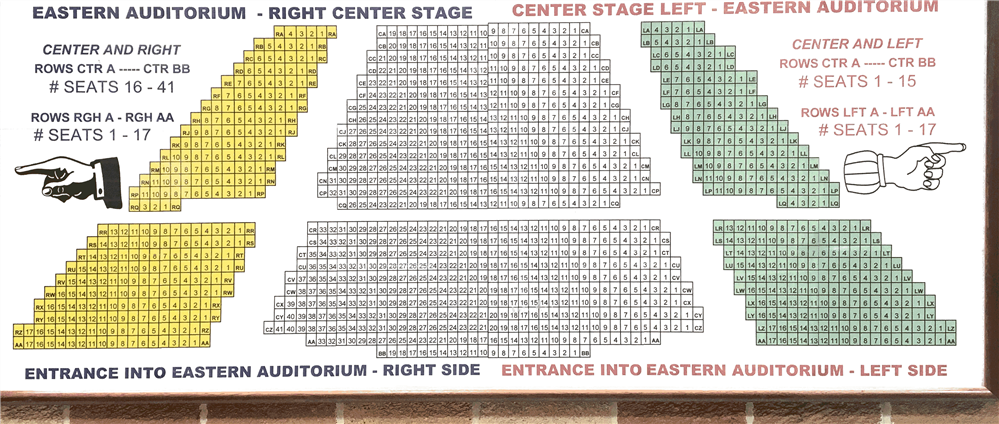 Performing Arts Center Seating Chart